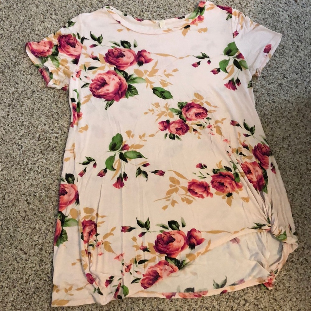 Pink blush maternity top